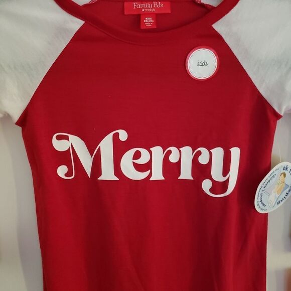 Family PJs Macys Christmas Holiday Kids Nightshirt Size XS - Picture 3 of 7